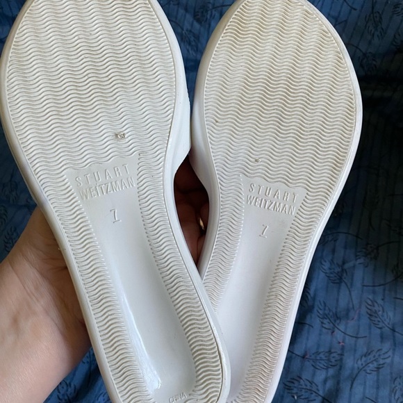 Stuart Weitzman jelly floral sandal in raspberry and orange 7 - Picture 3 of 4